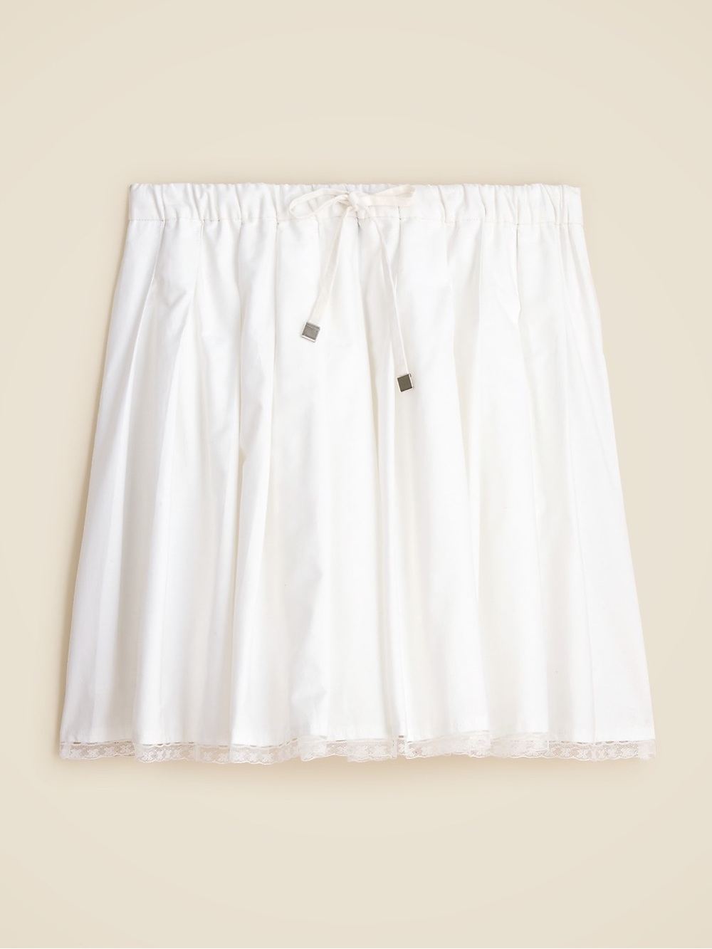 J Crew Pleated tie-waist mini skirt Sz Medium NWT